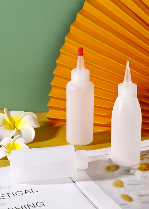 120ml PE白色尖嘴瓶 啫喱水瓶 染发剂瓶